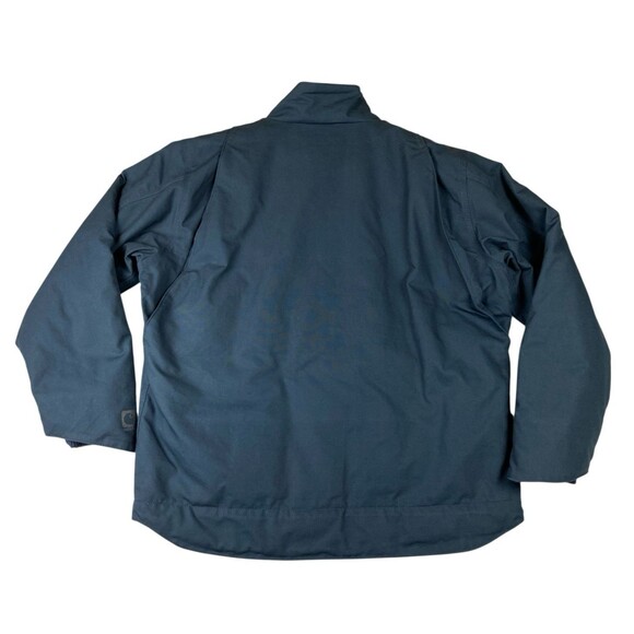 Carhartt Mens Quick Duck Jefferson Traditional Jacket Coat Navy Quilt Lined Sz L - Picture 3 of 16